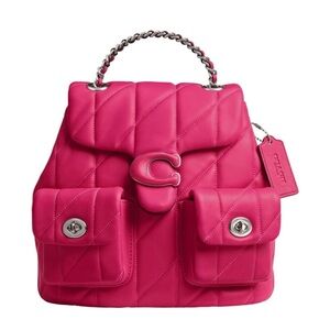 Coach Quilted Tabby Backpack in Dragonfruit NWT